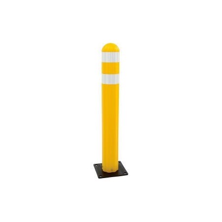 Justrite High-Density-Polyethylene, 42 in Height, 5.75 in Length, Yellow 1734Y